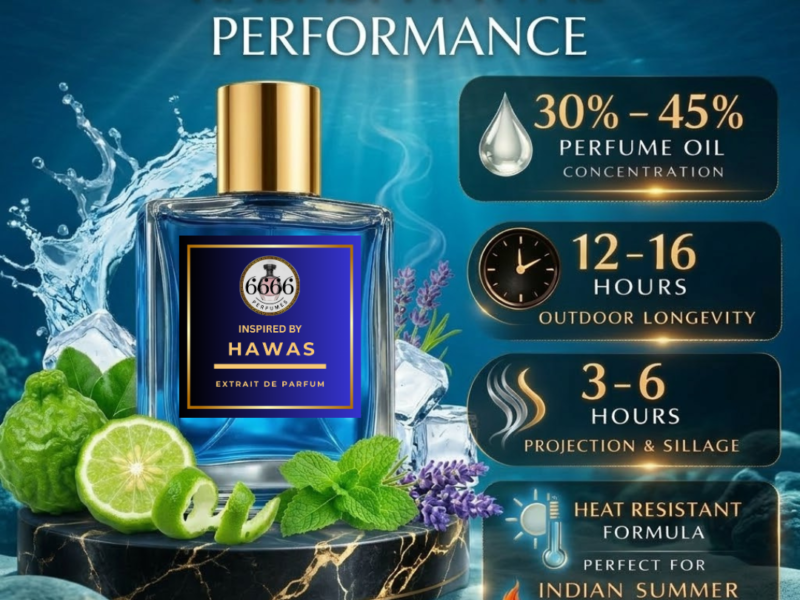 6666perfumes extrait formula with high oil concentration designed for long lasting fragrance performance.