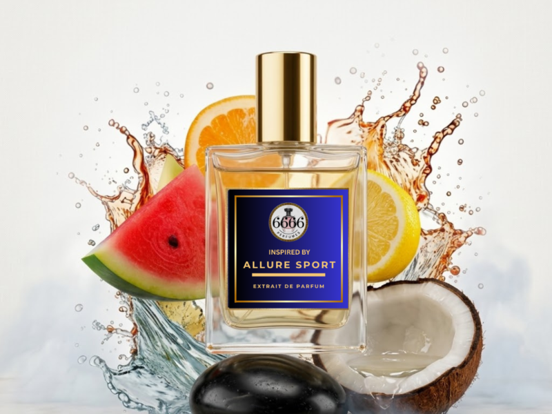 Allure Homme Sport inspired extrait perfume fresh aquatic citrus fragrance by 6666perfumes