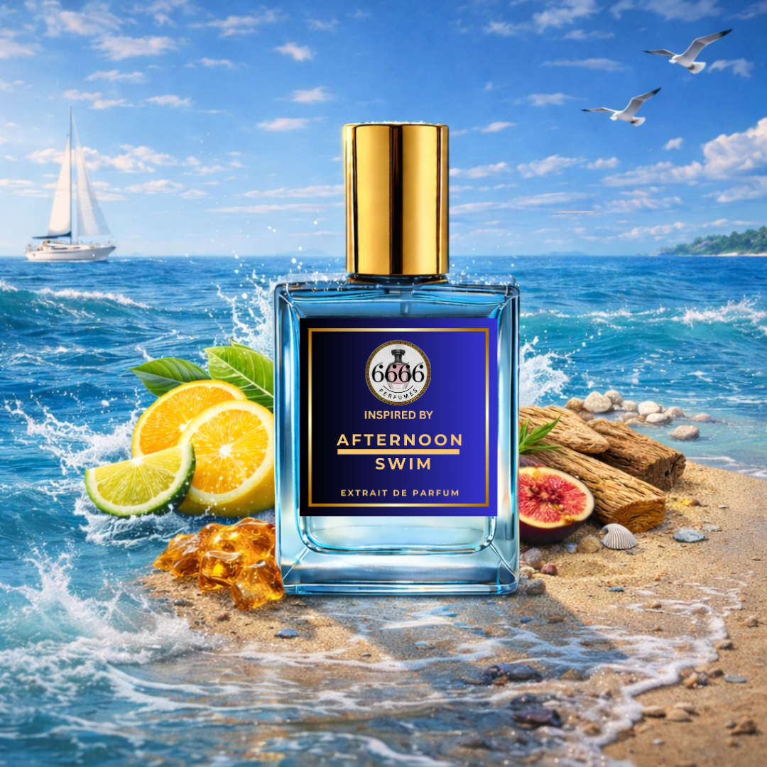 Afternoon Swim inspired perfume lifestyle image representing fresh citrus summer fragrance