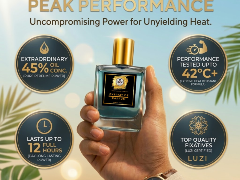 Best perfume for Indian summer heat resistant fragrance with 45 percent oil concentration lasting up to 12 hours Cool Water inspired perfume by 6666perfumes