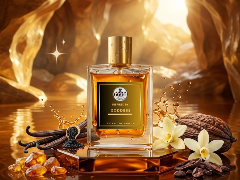 Luxury vanilla perfume inspired by Burberry Goddess designed for elegant feminine fragrance lovers.