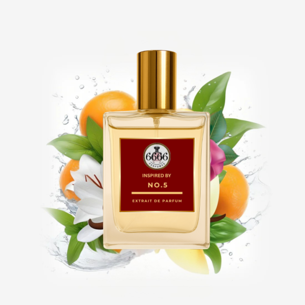 Chanel No 5 inspired perfume by 6666 Perfumes in Extrait de Parfum concentration featuring classic aldehydic floral notes similar to Chanel No 5