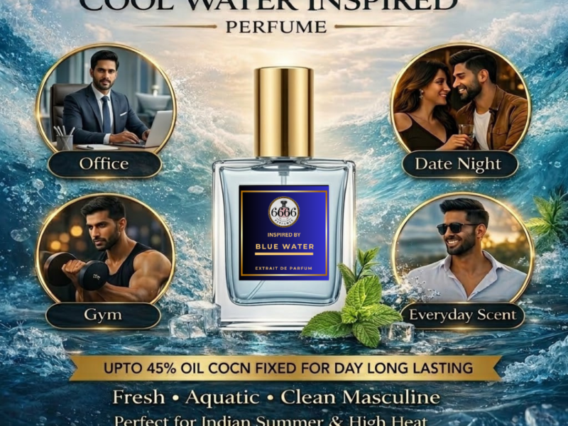 Cool Water Inspired perfume best occasions for men office gym date night everyday scent fresh aquatic fragrance 6666perfumes