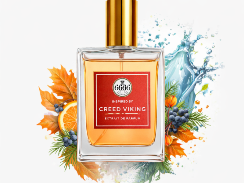 Creed Viking inspired perfume India with citrus orange, berries and aquatic splash showing fresh spicy fragrance notes extrait de parfum