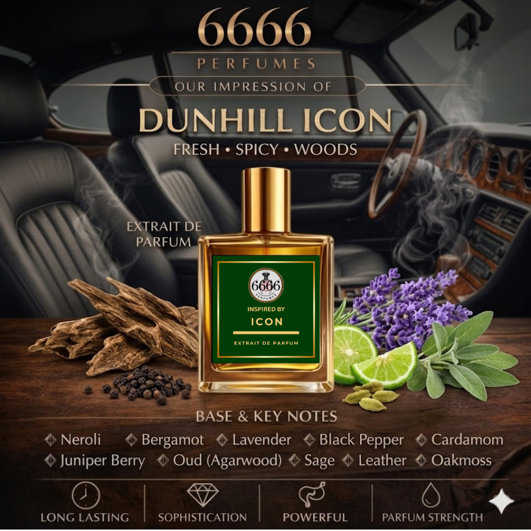 Dunhill Icon perfume ingredients bergamot neroli lavender black pepper woody base fresh fragrance composition