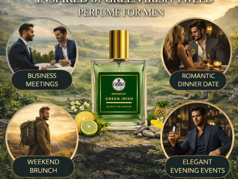 Green Irish Tweed inspired perfume occasion guide fresh green citrus woody fragrance for office and formal events