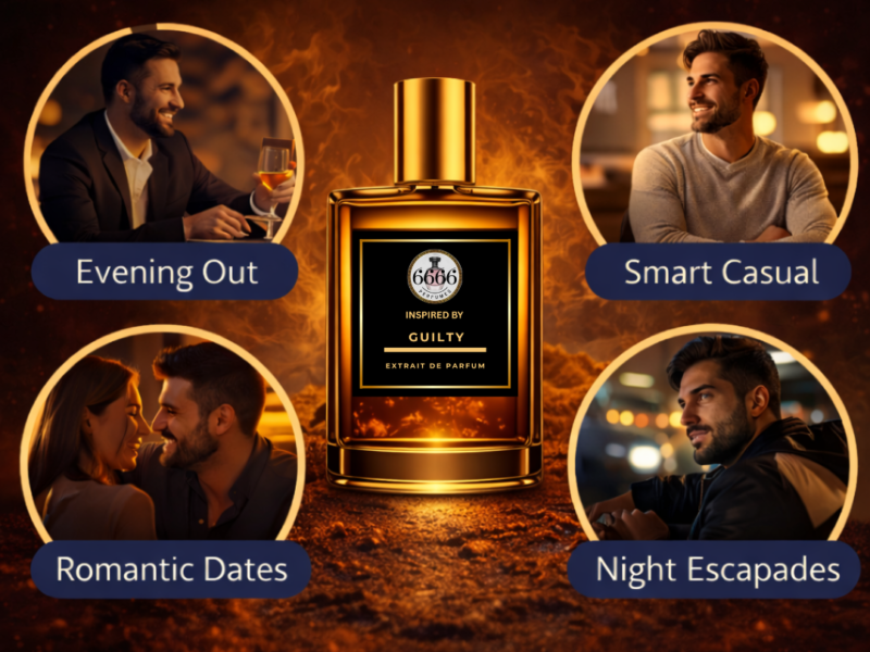 Best occasions for Gucci Guilty inspired perfume evening date night smart casual nightlife fragrance