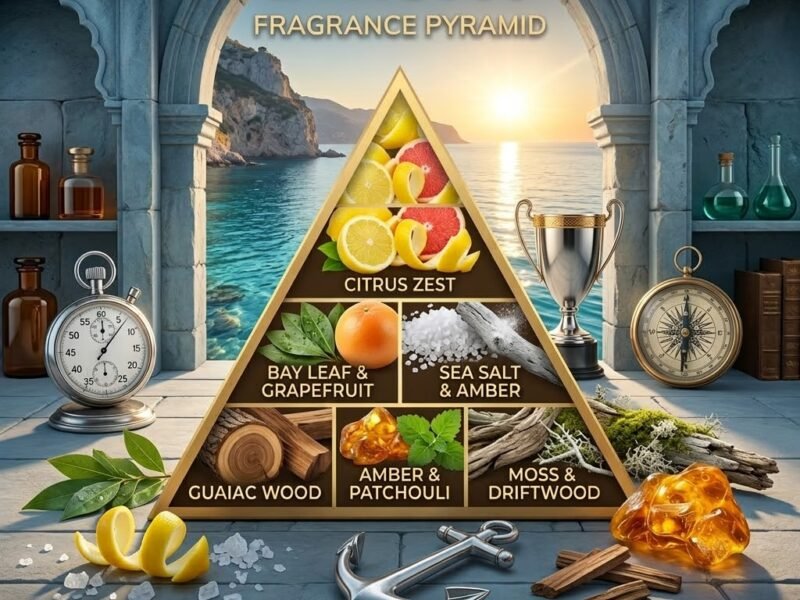 Invictus fragrance notes pyramid grapefruit marine bay leaf ambergris woody base