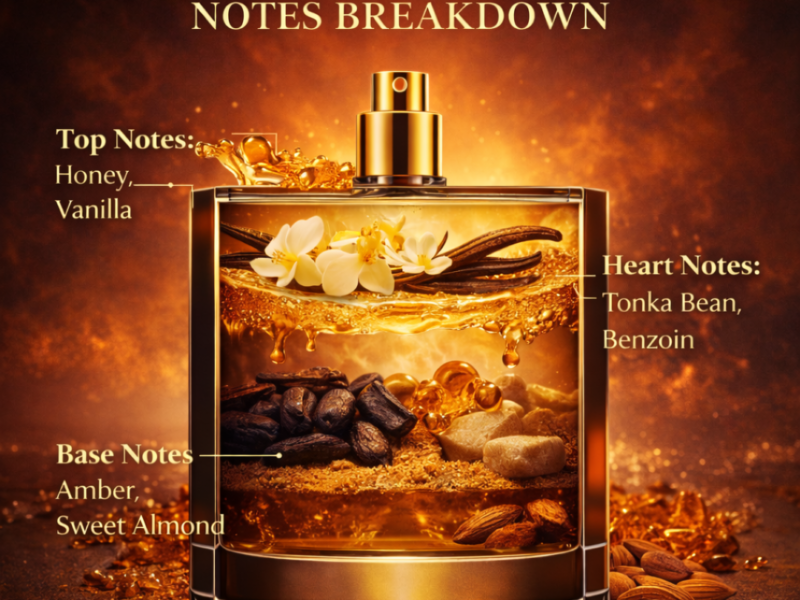Le Male Elixir inspired perfume notes honey vanilla tobacco lavender warm sweet spicy fragrance men