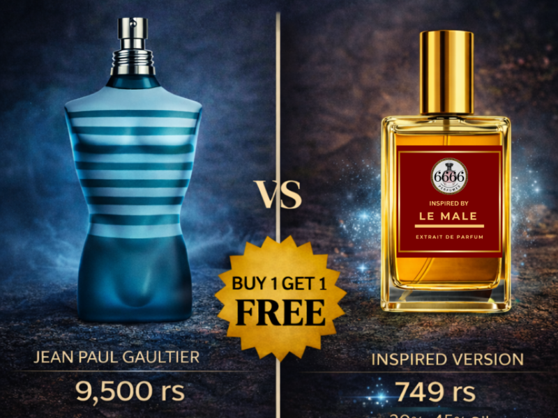 Le Male inspired perfume vs original comparison price 749 vs 9500 buy 1 get 1 free extrait de parfum