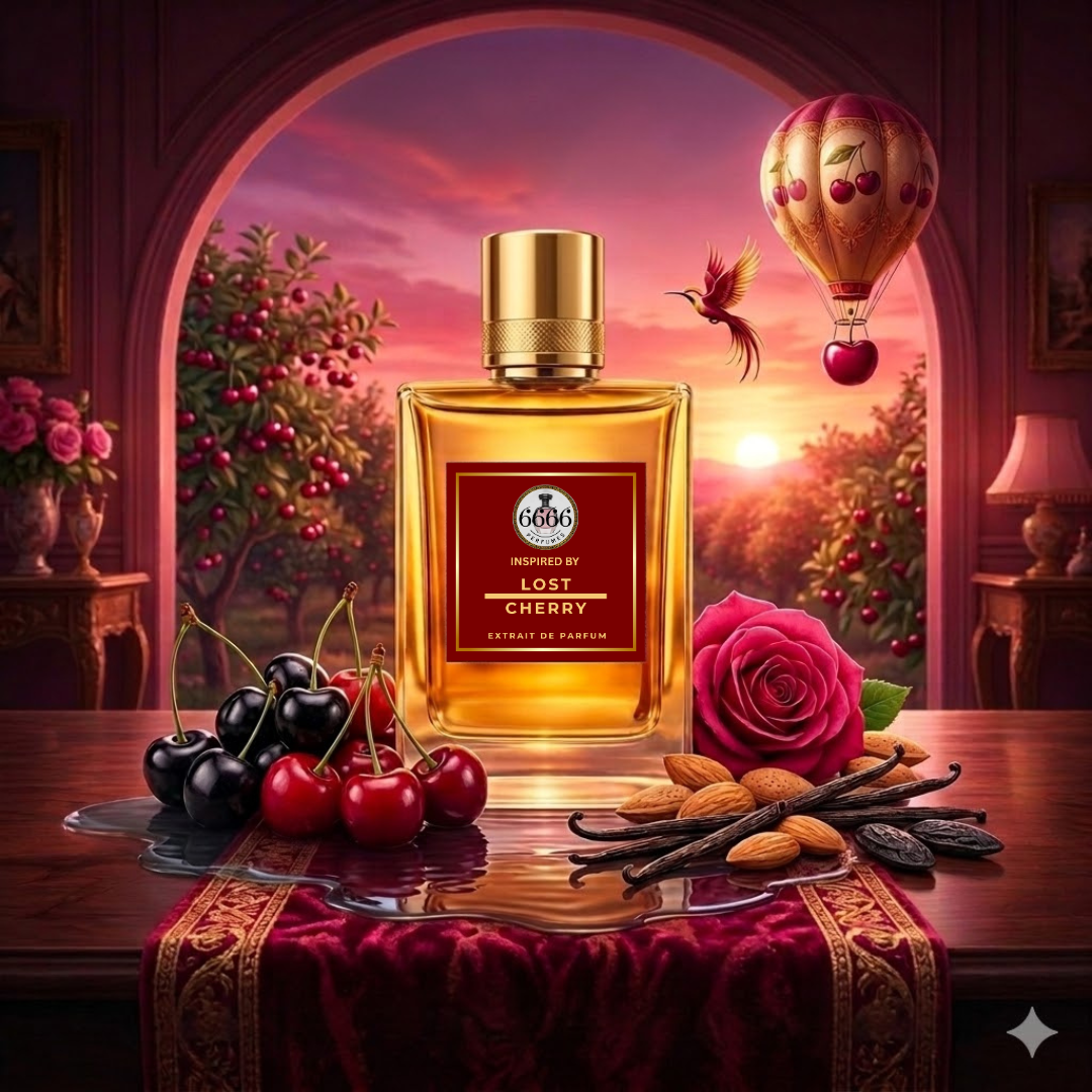 dark cherry perfume aesthetic lost cherry inspired fragrance moody luxury style