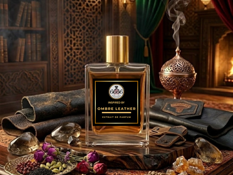 luxury leather perfume India long lasting evening fragrance bold Ombre Leather inspired scent