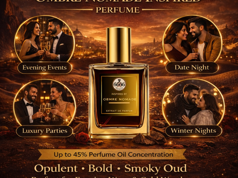 Best occasions to wear Ombre Nomade inspired perfume including evening events date night luxury parties and winter nights with 45 percent oil extrait fragrance