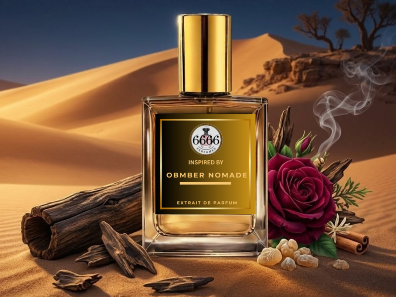 Luxury lifestyle image representing Ombre Nomade inspired oud fragrance