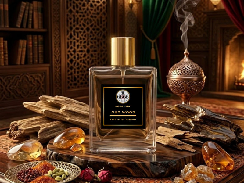 luxury oud perfume India long lasting evening fragrance woody warm spicy Oud Wood inspired scent
