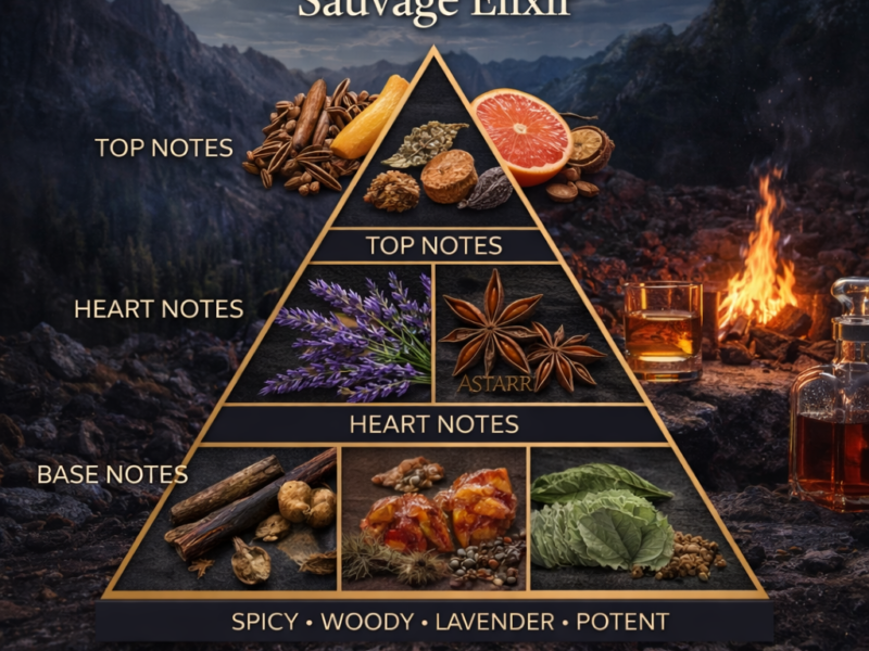 sauvage elixir notes pyramid spicy woody lavender base fragrance breakdown