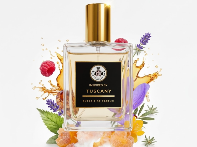 Tom Ford Tuscan Leather dupe inspired perfume India long lasting extrait under 1000 by 6666 perfumes leather raspberry fragrance