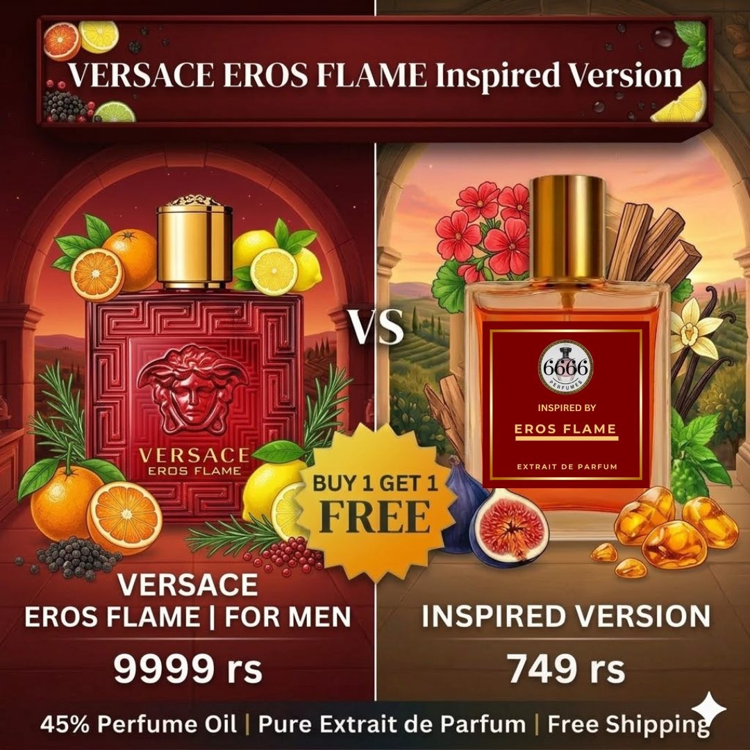 Versace Eros Flame Inspired Perfume vs Designer Original Comparison