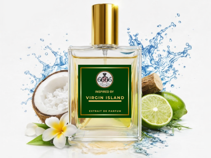 Virgin Island inspired perfume by 6666 extrait de parfum coconut citrus tropical fragrance long lasting under 1000 India