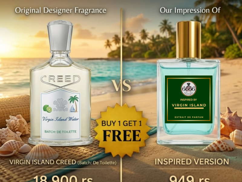 Virgin Island price comparison original vs inspired perfume under 1000 India extrait vs niche perfume coconut fragrance