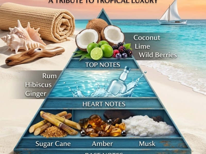 Virgin Island scent profile coconut lime rum sugar tropical fragrance notes breakdown