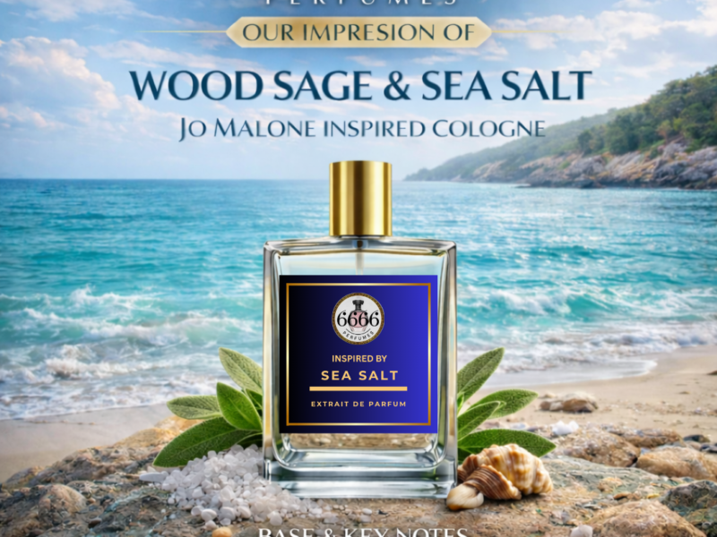 Wood Sage Sea Salt inspired perfume beach ocean background fresh salty marine fragrance india