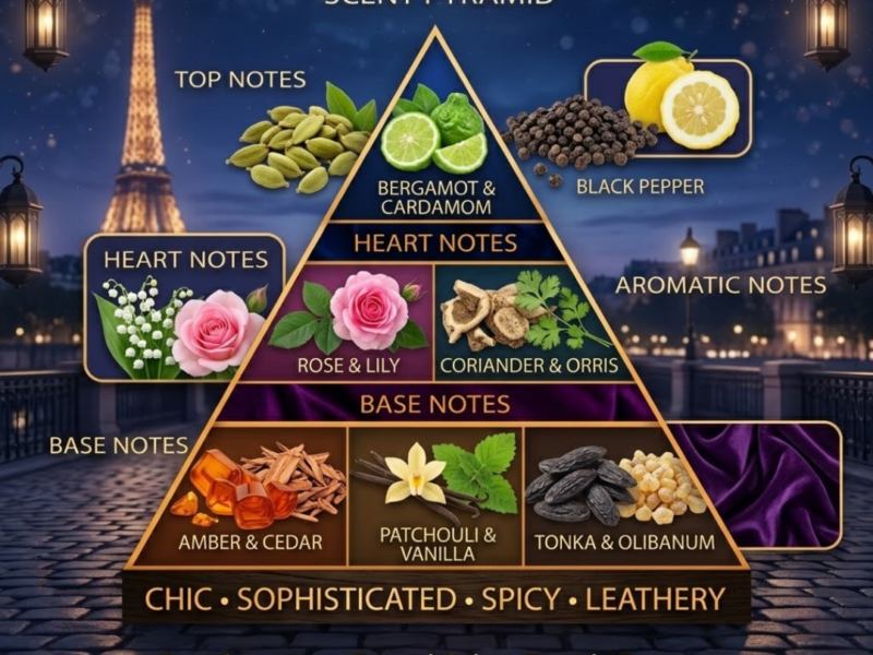 YSL tuxedo fragrance notes breakdown India bergamot cardamom rose patchouli vanilla amber spicy woody perfume