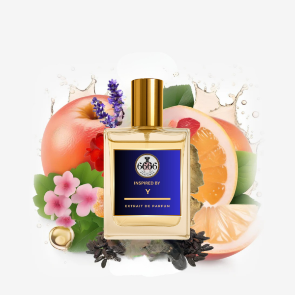 Y inspired perfume by 6666perfumes featuring fresh apple, sage and amberwood notes in high concentration extrait formula.