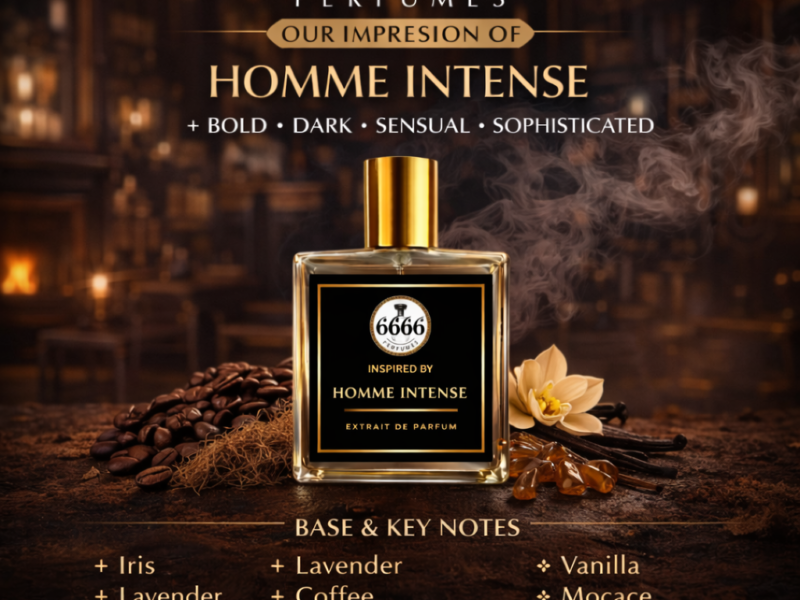 6666 perfumes homme intense inspired impression notes iris lavender coffee vanilla