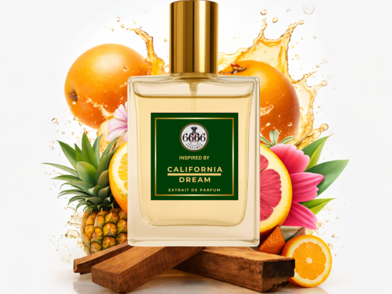California Dream inspired perfume India extrait de parfum citrus tropical fragrance 6666perfumes long lasting summer scent