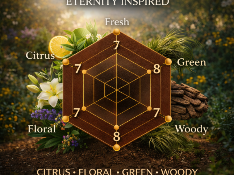 CK Eternity inspired scent profile radar citrus floral green woody fresh fragrance for men