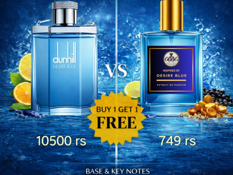 Dunhill Desire Blue original vs 6666 inspired perfume price comparison 10500 vs 749