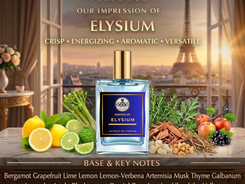 Elysium inspired perfume India citrus woody fragrance long lasting extrait for men under ₹1000