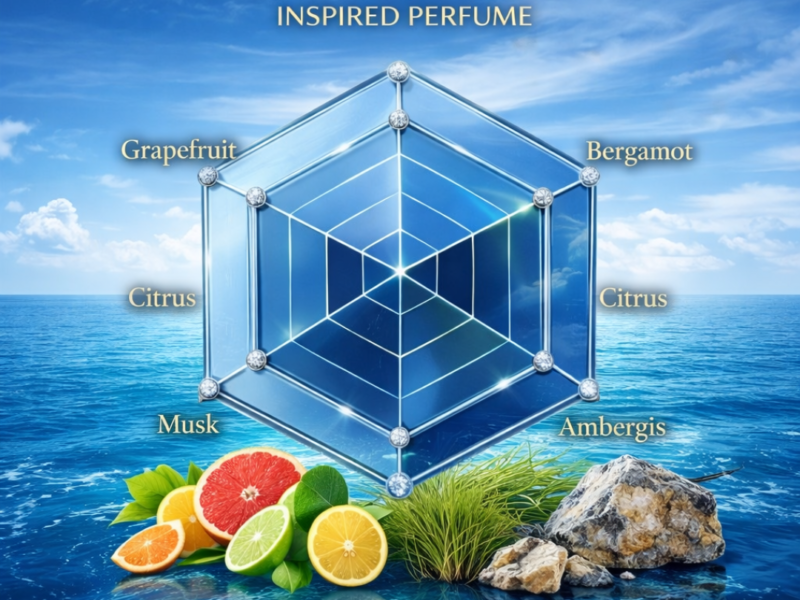 Elysium inspired scent radar fresh citrus woody aromatic profile