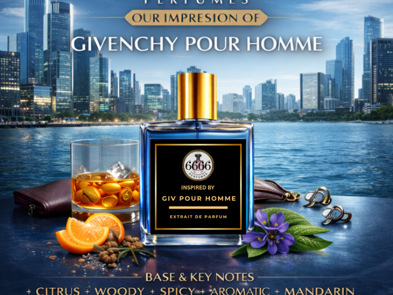 Givenchy Pour Homme inspired perfume luxury fresh citrus masculine fragrance by 6666perfumes
