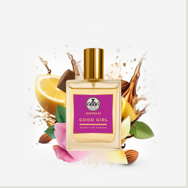 Good Girl inspired perfume by 6666 Perfumes in Extrait de Parfum concentration featuring warm vanilla, jasmine and tonka bean notes similar to Carolina Herrera Good Girl