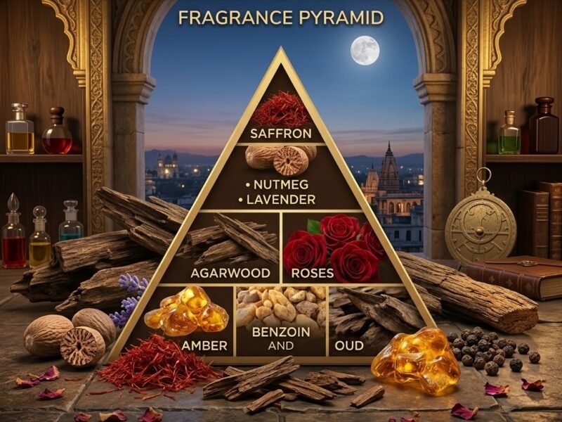 Oud For Greatness fragrance notes pyramid saffron oud nutmeg lavender
