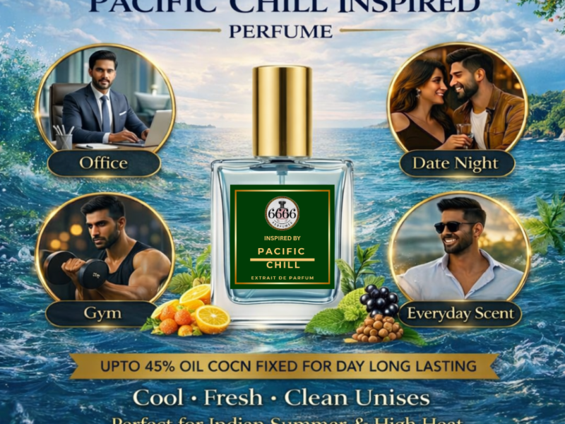 Best occasions to wear Pacific Chill inspired perfume including office gym date night and everyday use