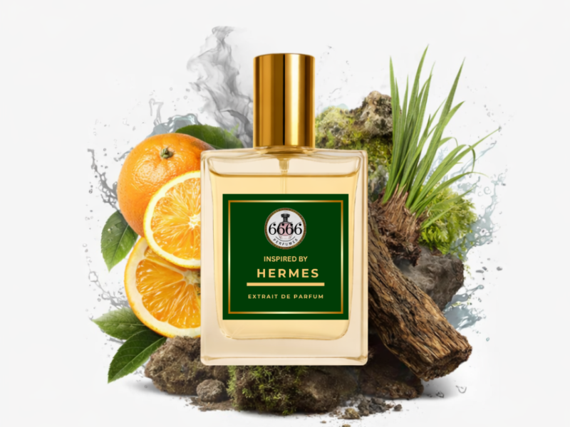 Terre dHermes inspired extrait perfume by 6666perfumes citrus woody vetiver fragrance long lasting perfume for men