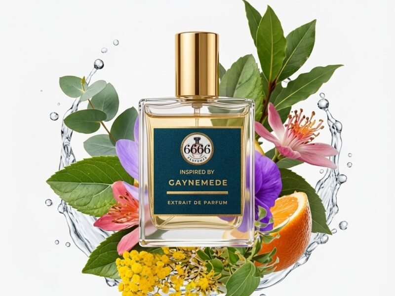 ganymede inspired perfume by 6666 with mineral leather suede metallic futuristic niche fragrance