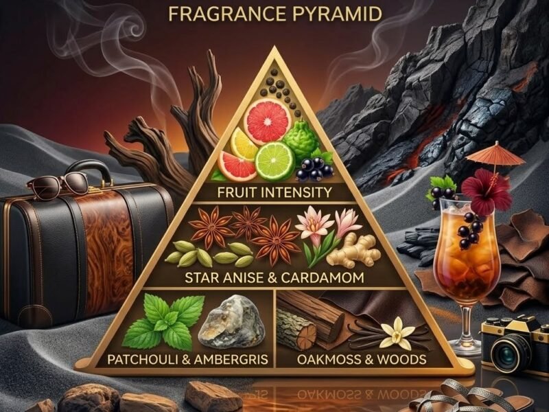 Aventus Absolu note pyramid pineapple bergamot top notes smoky birch middle woody musk amber base notes