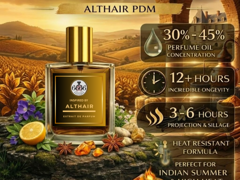Althair inspired extrait perfume long lasting vanilla gourmand fragrance performance chart
