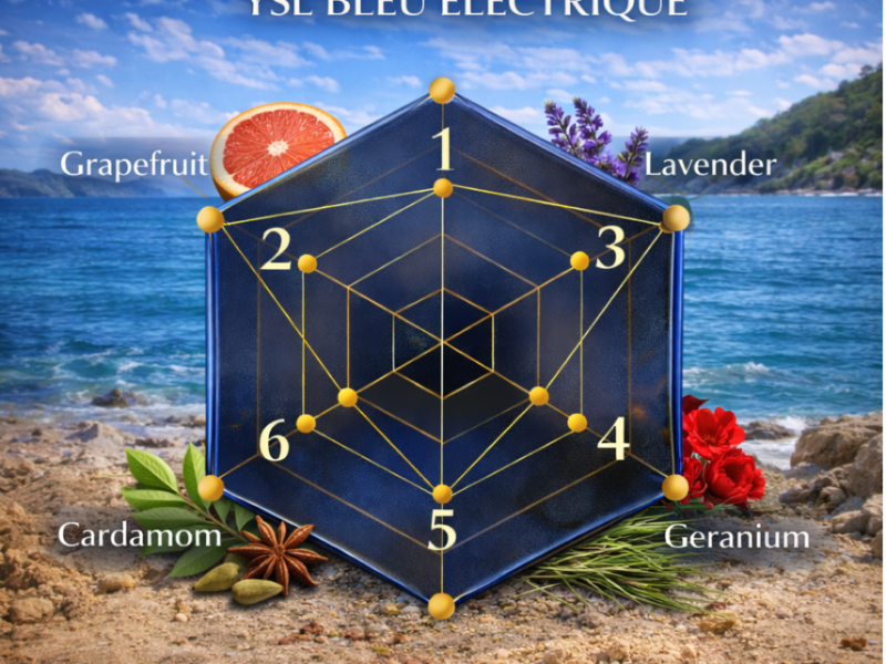 Bleu Electrique inspired perfume scent radar fresh spicy woody electrifying fragrance profile grapefruit lavender cardamom geranium