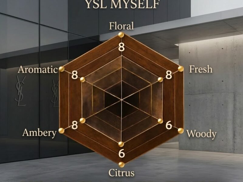 ysl myself scent profile radar fresh citrus woody amber perfume chart