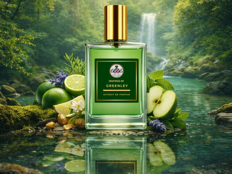 fresh green apple perfume lifestyle nature sunlight citrus woody fragrance aesthetic