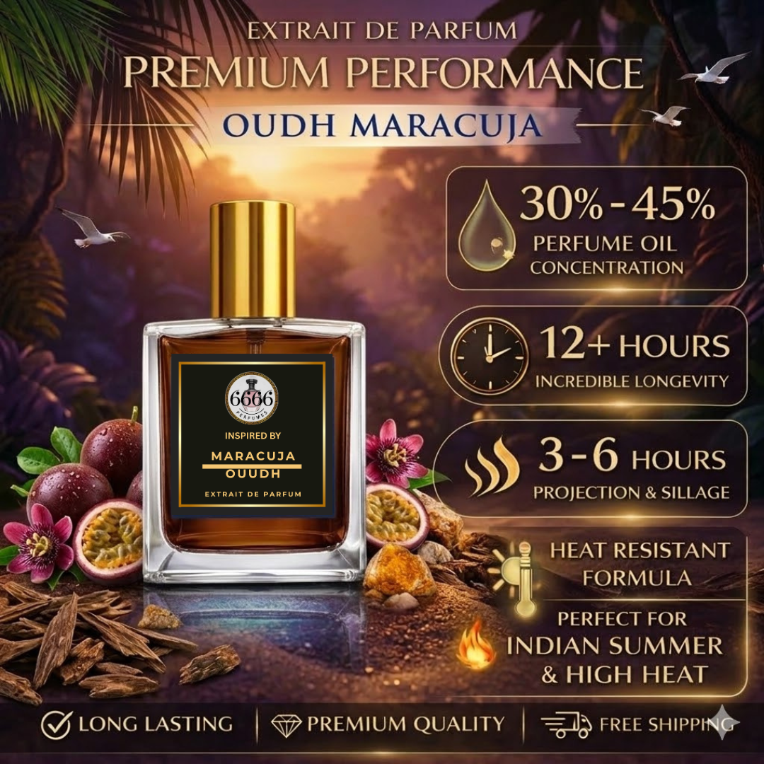 Oud Maracuja inspired extrait perfume long lasting performance India