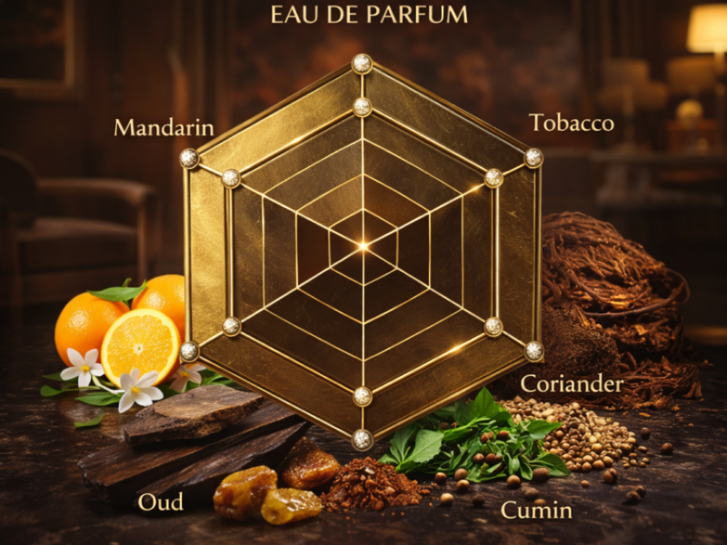 Tobacco Mandarin scent radar warm spicy citrus woody fragrance profile