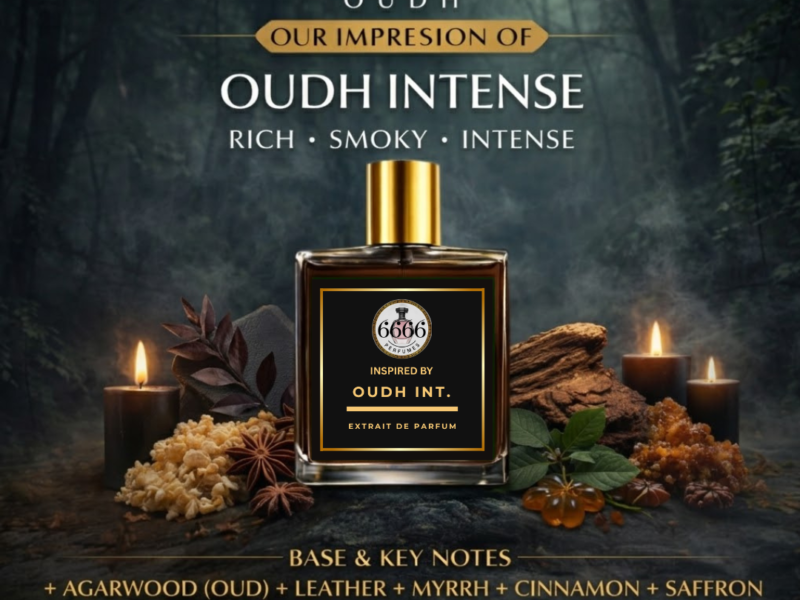 6666 perfumes impression of Gucci Intense Oud rich smoky intense extrait perfume India