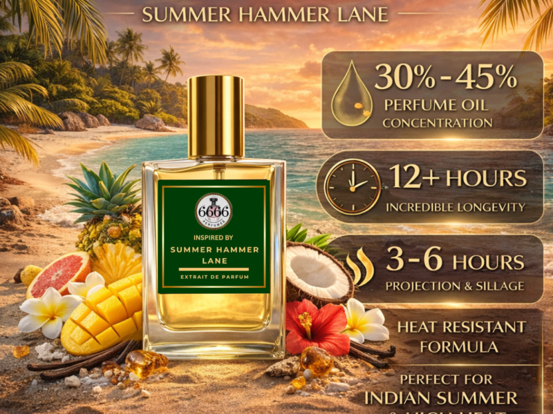 summer hammer lane inspired perfume performance chart longevity projection freshness versatility