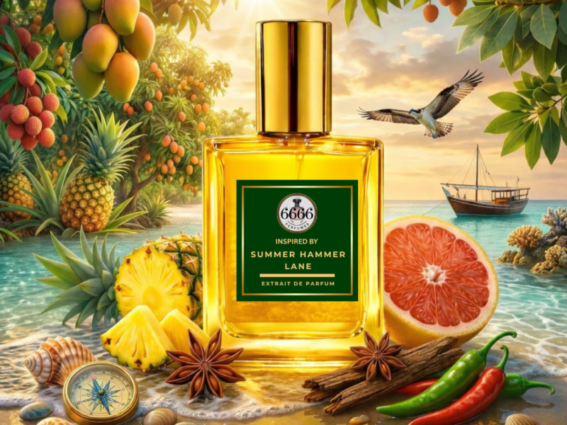 summer hammer lane inspired tropical beach fragrance citrus pineapple perfume